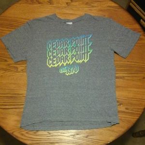 🎢 Cedar Point Shirt 1870 XL USA Roller Coasters 🔥 Magnum Millennium Force 💥